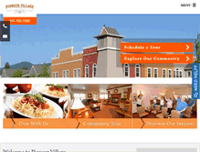 Tablet Screenshot of pioneervillageoregon.com